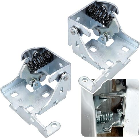 2PCS Front Lower Door Hinges for 2007-2014 Chevy Silverado GMC Suburban Tahoe Avalanche Sierra Yukon Cadillac Escalade Driver and Passenger Side Door Hinge, Replaces# 20969645, 20969646 in Kuwait