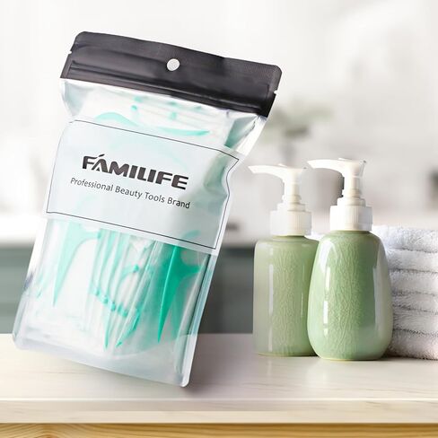 FAMILIFE خيط تنظيف الأسنان ملفوف بشكل فردي، 100 قطعة منظف خيط تنظيف الأسنان بالنعناع، ​​خيط تنظيف الأسنان مع عبوة فردية محمولة، أعواد الأسنان تساعد على مكافحة تسوس الأسنان والحفاظ على نظافة أسنانك in Kuwait