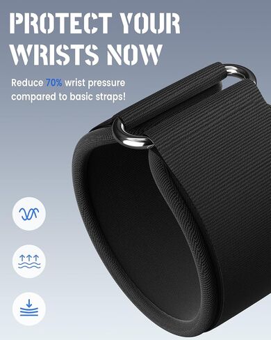 Upgrade Weight Lifting Hooks, Gym Heavy Duty Power Lifting Straps for Men & Women Deadlifts, Pull Up, Powerlifting, Shrugs in Kuwait