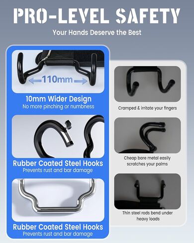 Upgrade Weight Lifting Hooks, Gym Heavy Duty Power Lifting Straps for Men & Women Deadlifts, Pull Up, Powerlifting, Shrugs in Kuwait