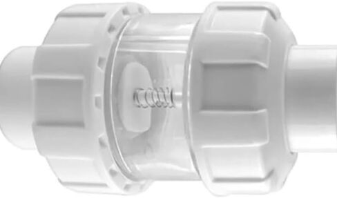 UPVC Aquarium Check Valve - Non-Return Anti-Siphon Fish Tank Lifting Valve - 20/25/32mm Transparent - 1PC(White,32mm) in Kuwait