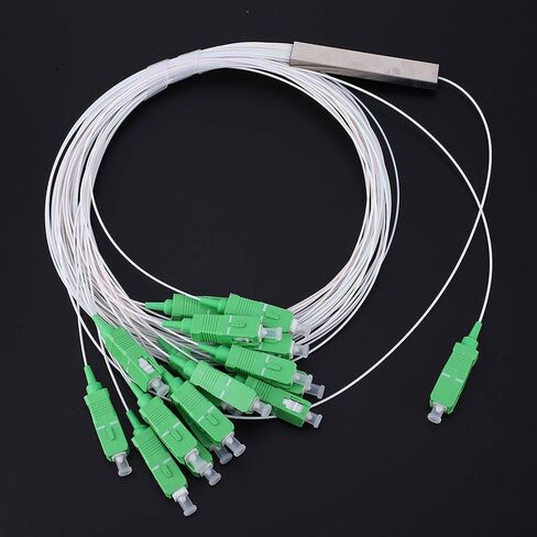 Zerodis Other Electronics Splitter SC PLC Type Optical Splitter with Low Insertion Loss High Return Loss for Home Wiring Engineering Project Fiber LAN Mini 1x16 Fiber Optic in Kuwait