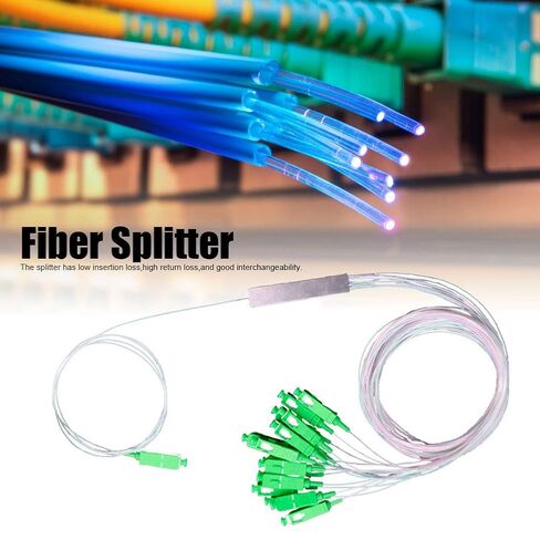 Zerodis Other Electronics Splitter SC PLC Type Optical Splitter with Low Insertion Loss High Return Loss for Home Wiring Engineering Project Fiber LAN Mini 1x16 Fiber Optic in Kuwait