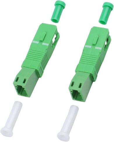 Minhe 2PCS مقرنة الألياف البصرية القياسية متوافقة مع LC المختلفة والموصلات لتعزيز نقل الإشارة in Kuwait