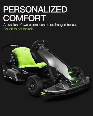 stio Gokart Cushion Comfortable Backrest Seat Compatible with Segway Ninebot GoKart Pro and Gokart Kit Soft Pillow for Go Kart Pro Kit Karting Accessories (NOT Come with A GOKART) in Kuwait