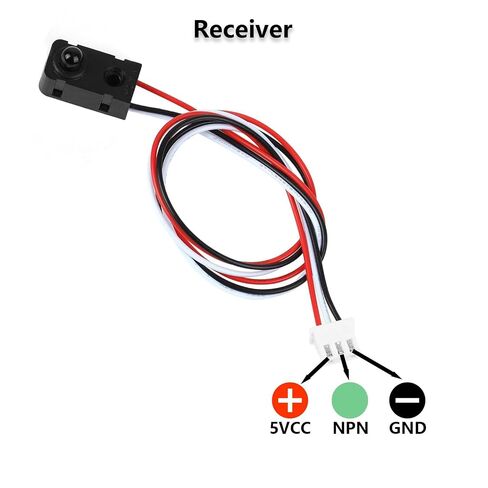 [2-Pack] IR Break Beam Sensor 5MM LEDs Counting Module Split Through-Beam Photoelectric Switch for Apply Relay, K60, PLC, 51 microcontroller, STM32, Detection Distance 39.4" / 1M in Saudi Arabia