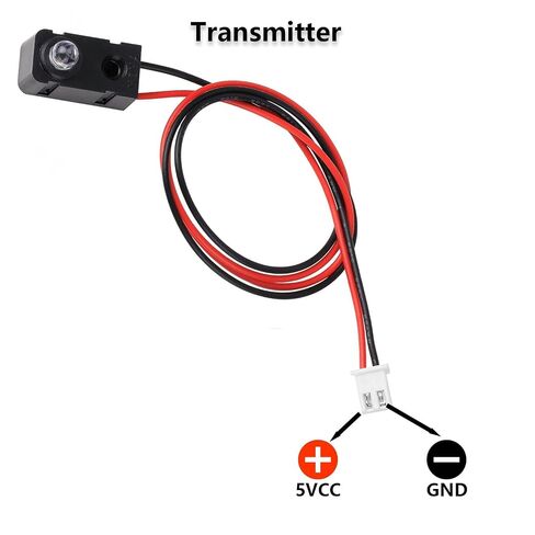 [2-Pack] IR Break Beam Sensor 5MM LEDs Counting Module Split Through-Beam Photoelectric Switch for Apply Relay, K60, PLC, 51 microcontroller, STM32, Detection Distance 39.4" / 1M in Saudi Arabia