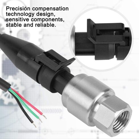 Pressure Transducer Sensor 5V Output 0.5-4.5V G1/4 NPT1/4 0-500PSI Gas Air Oil Fuel Water Transmitter for Automotive Industrial Applications in Saudi Arabia