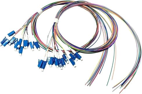 1 piece 12 Color Pigtail LC/UPC 0.9mm Single Mode .5M(1m LC UPC) in Saudi Arabia