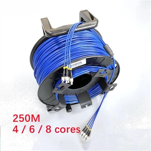 وصلة توصيل من الألياف ذات 6 قطع بطول 250 مترًا أحادية الوضع LC SC FC SM PVC DVI(بكرة حزام 6C FC-FC) in Kuwait
