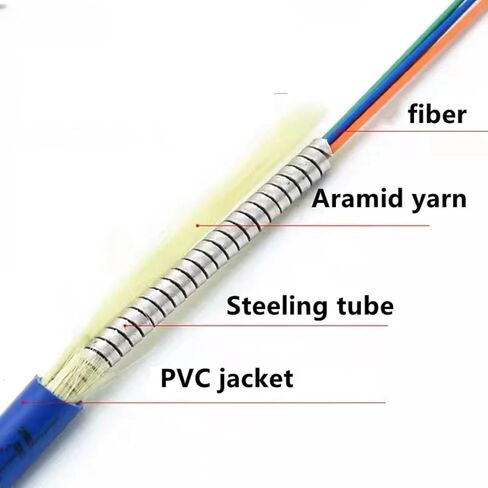 وصلة توصيل من الألياف ذات 6 قطع بطول 250 مترًا أحادية الوضع LC SC FC SM PVC DVI(بكرة حزام 6C FC-FC) in Kuwait