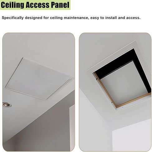 18x18, 20x20, 22x22 White Aluminum Access Door, Ceiling Inspection Hatch with Removable Tray, Service Shaft Door Panel for Shops, Factories and Hotels(15x16in/38.1x40.6cm) in Kuwait