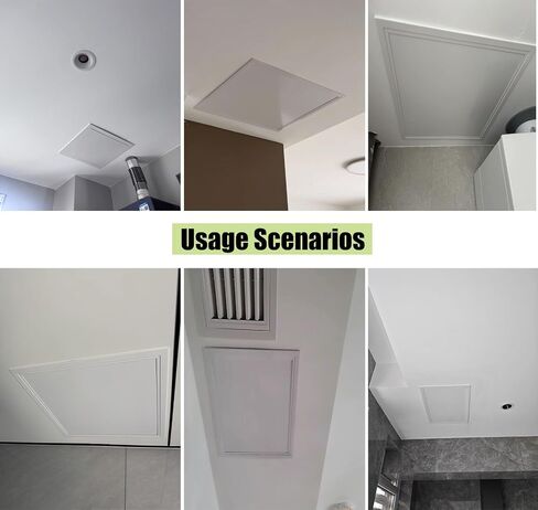 18x18, 20x20, 22x22 White Aluminum Access Door, Ceiling Inspection Hatch with Removable Tray, Service Shaft Door Panel for Shops, Factories and Hotels(15x16in/38.1x40.6cm) in Kuwait