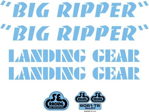 SE Bikes Big Ripper Decal Set Null Blue | sports-fan-automotive-decals in Kuwait