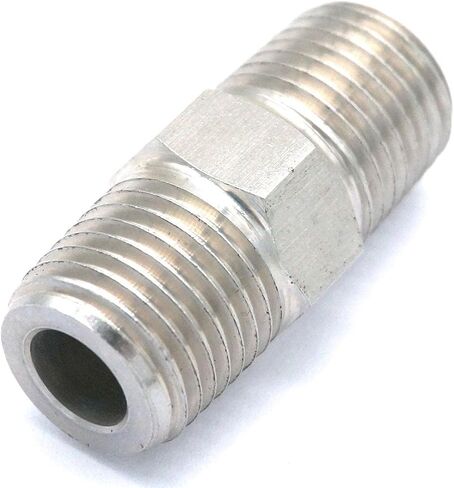 1/4" BSPT Male to 1/4" BSPT Male Threaded 304 Stainless Steel Pipe Fitting Connector 250bar in Saudi Arabia
