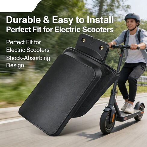 Insurance Plate Base Compatible with Ninebot Max G3, Reinforced ABS Electric Scooter Rear Fender License Reflective Shell, Performance Matte Black Max G3 Rear Mudguard Accessories in Kuwait