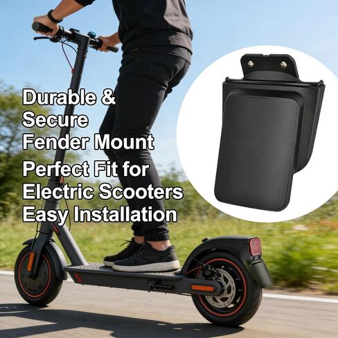 Insurance Plate Base Compatible with Ninebot Max G3, Reinforced ABS Electric Scooter Rear Fender License Reflective Shell, Performance Matte Black Max G3 Rear Mudguard Accessories in Kuwait