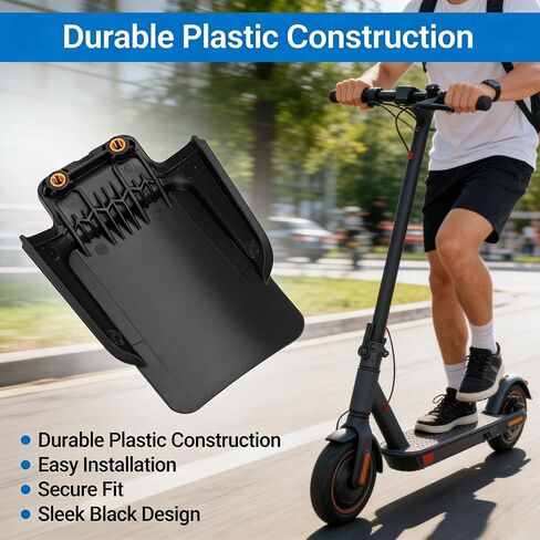 Insurance Plate Base Compatible with Ninebot Max G3, Reinforced ABS Electric Scooter Rear Fender License Reflective Shell, Performance Matte Black Max G3 Rear Mudguard Accessories in Kuwait