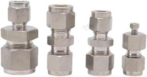 1/16 "1/8" 1/4 "3/8" 1/2 "3/4" 1 "2/3/4/6/8/10 مللي متر أنبوب ضغط الاتحاد SUS316L وصلة أنابيب الفولاذ المقاوم للصدأ (1l4-8 مللي متر) in Kuwait