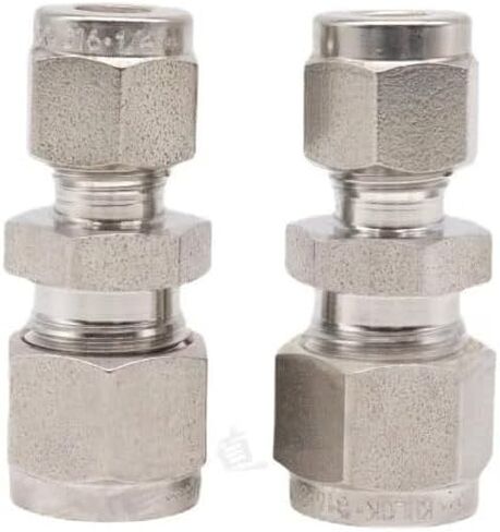 1/16 "1/8" 1/4 "3/8" 1/2 "3/4" 1 "2/3/4/6/8/10 مللي متر أنبوب ضغط الاتحاد SUS316L وصلة أنابيب الفولاذ المقاوم للصدأ (1l4-8 مللي متر) in Kuwait