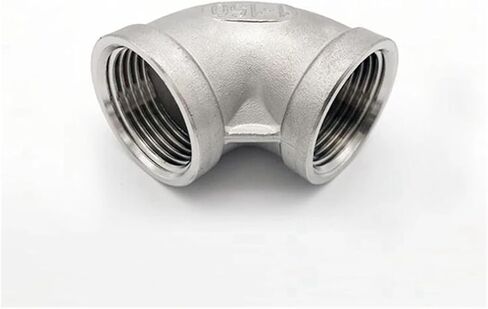 1/8 ''-2'' NPT أنثى الموضوع 304 الفولاذ المقاوم للصدأ يساوي 90 درجة الكوع وصلة أنابيب المياه SS304 موصل مشترك (05) in Kuwait