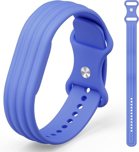 سوار من السيليكون متوافق مع Google Fitbit Air، مقاوم للعرق والماء | حزام رياضي خفيف الوزن وجيد التهوية من أجل Fit Bit Air للنساء والرجال لممارسة التمارين اليومية والسباحة والنوم، لافندر in Kuwait