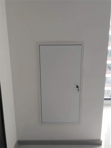 White Plumbing Access Doors with Lock & Key，1500 1400 1000 600 500 900 800 Mm Inspection Doors Service Hatch White/Service Shaft Door, Wall Hole Cover - Commercial/Household(300x1100mm) in Kuwait