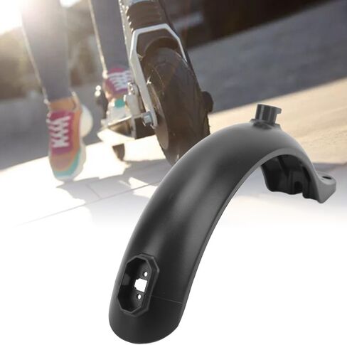 Rear Mudguard, Scooter 4 Hole Splash-Proof Fender Rear Bracket Scooter Replacement Compatible with M365 Electric Scooter Accessory Support ​(Black)​ in Kuwait