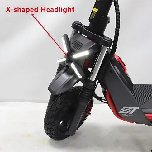 GYL Scooter Headlight, X-Type Position Light Compatible with Ninebot by Segway ZT3 Pro Scooter, X-Shape Front Lamp High Visibility Headlight Replacement ZT3 Original Accessories in Kuwait
