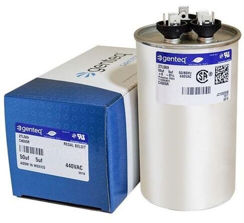 (عبوة من قطعتين) 50+5 فائق التوهج MFD 440 فولت بديل دائري مزدوج لـ GENTEQ GE Industrial 27L569 27L569BX Z27L569 من Capcom in Kuwait