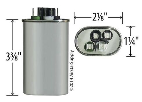 Turbo200 Mini Oval 2.5/5/7.5 MFD Copper Capacitor TURBOMINI OVAL in Kuwait