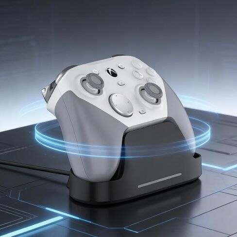 قاعدة شحن لجهاز GameSir G7 Pro، محطة شحن بديلة مع وحدة تخزين مستقبل 2.4G، كابل USB-C 1000 مم، حماية ذكية من الشحن الزائد لجهاز التحكم G7 Pro in Kuwait