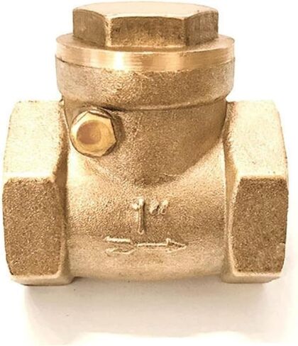 Brass Horizontal Check Valve - 1/2" to 4" Female Threaded Valve for Water Backflow Prevention(1In) in Kuwait