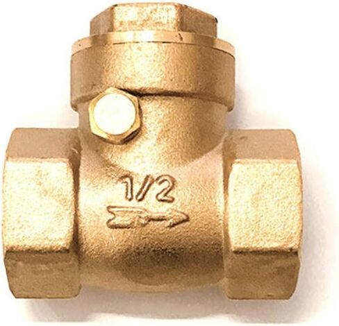 Brass Horizontal Check Valve - 1/2" to 4" Female Threaded Valve for Water Backflow Prevention(1In) in Kuwait