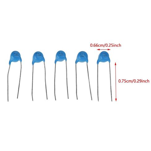 25 Pcs 221k 220pF 15KV High Voltage Monolithic Ceramic Capacitor, Multiplayer Ceramic Chip Capacitor Kit for DIY Projects in Kuwait