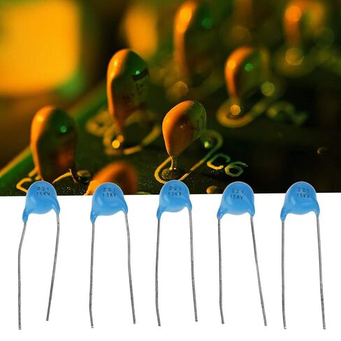 25 Pcs 221k 220pF 15KV High Voltage Monolithic Ceramic Capacitor, Multiplayer Ceramic Chip Capacitor Kit for DIY Projects in Kuwait