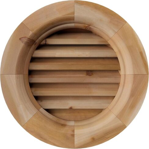 Ekena Millwork GVWRO16X1600SFUWR فتحة تهوية دائرية، 16 بوصة عرض × 16 بوصة (21 بوصة عرض × 21 بوصة ارتفاع حجم الإطار)، خشب الأرز الأحمر الغربي، غير مكتمل in Kuwait