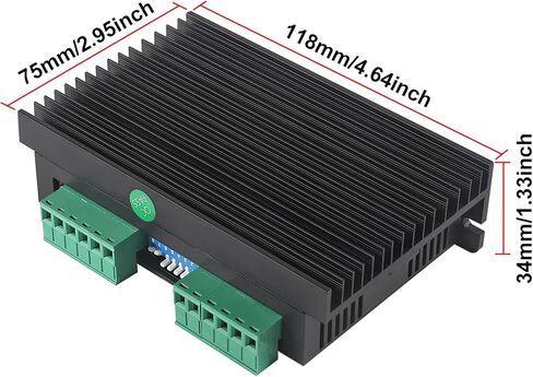 DM556 CNC Digital Stepper Driver - 2-Phase Stepper Motor Controller, 20-50V DC Max 5.6A, 128 Subdivision for Nema 23, 24 and Nema 34 Motors in Kuwait