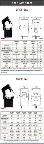 سبليت الأساسية محول التيار الاستشعار OPCT16ATL 100A 50mA 50A 40mA 10A 5mA 5A 2.5mA نوع مفتوح مشبك التيار على (100A - 50mA) in Kuwait