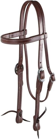بيلي رويال مزيت هيرمان البلوط الجلود Browband Headstall | معدات الخيول العليا مصنوعة يدويًا | حجم الحصان الكبير in Kuwait