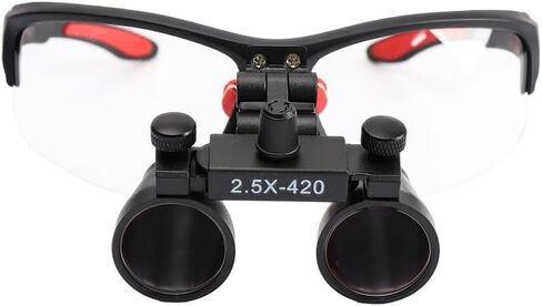 Dental Binocular Loupes 2.5X Magnifying Glasses Ultralight Eyeglasses for Dentistry Cloth Packaging in Kuwait
