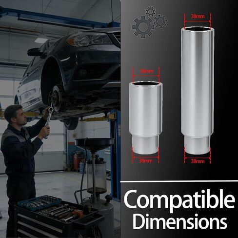 8pcs Diameter 38mm Lift Adapters, Stack Truck Adapter Kit Includes 2.36"（60mm） and 4.92"（125mm） Extension Adapter for 2 Post Car Lift Bridge Jack in Kuwait