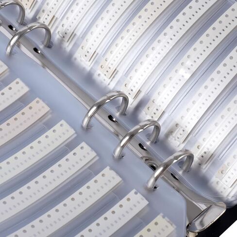 مجموعة أدوات المقاومات SMD 0201 مع مجلد تشكيلة المكثفات 0201 - عينة من مجموعة الكتب للمكونات الإلكترونية. in Kuwait