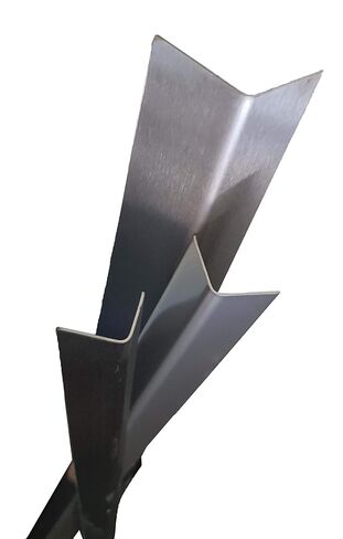 (6) Brushed Stainless Steel Corner Guard Angle 3/4 x 3/4 x 48" 20ga 304 0600112 in Kuwait