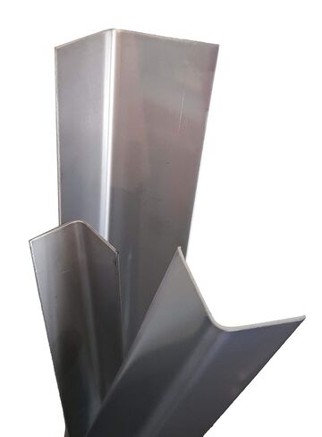 (6) Brushed Stainless Steel Corner Guard Angle 3/4 x 3/4 x 48" 20ga 304 0600112 in Kuwait