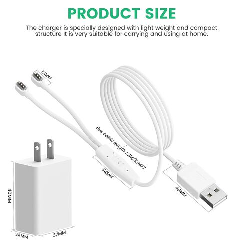 كابل شحن Mrgru 5V لمضخة الثدي القابلة للارتداء Eufy S1/S1 Pro متوافق مع Eufy S1/S1 Pro شاحن مضخة الثدي وسلك الطاقة ومحول التيار المتردد in Kuwait