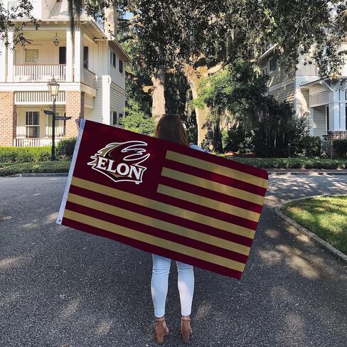 Desert Cactus Elon University Indoor and Outdoor 100% Polyester University Flag Banner, 3x5 Feet Phoenix (Nation) in Kuwait