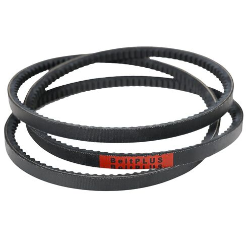 Pack of 2, BELTPLUS AX41 Cogged V-Belt, Raw Edge Industrial V-Belt for High Power Transmission, Wear & Heat Resistant, Anti-Static, 1/2" x 43" Outside Circumference in Kuwait