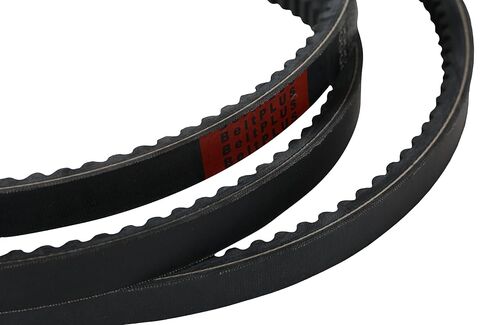 Pack of 2, BELTPLUS AX41 Cogged V-Belt, Raw Edge Industrial V-Belt for High Power Transmission, Wear & Heat Resistant, Anti-Static, 1/2" x 43" Outside Circumference in Kuwait