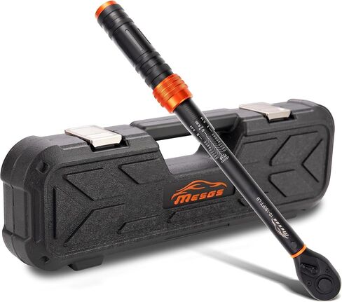 3/8-Inch Drive Torque Wrench, 5-45 Ft-Lb (6.8-61 Nm), 3% Accuracy, 72-Tooth Dual-Direction Mini Torque Wrench with Reversible Head, Quick Release, Dual Scale for Bike in Kuwait